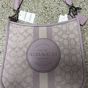 Coach Light Purple Signature Shoulder Bag